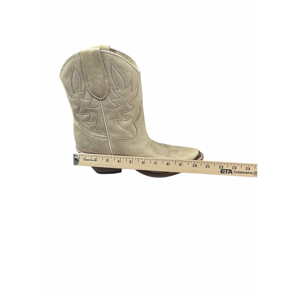 Idyllwind Wheels Natural Western Booties Leather Cowgirl Boots Tan Beige 9B NEW - Picture 8 of 10